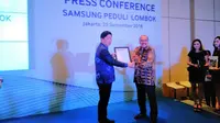 Bersama PMI, Samsung Bangun 500 Hunian Sementara bagi Korban Gempa Lombok