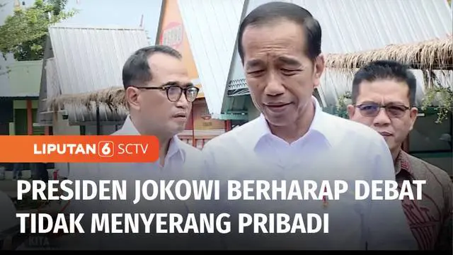 Presiden Joko Widodo memberikan pesan untuk debat kelima yang akan digelar malam hari ini. Jokowi berharap semua pasangan Capres-Cawapres berdebat secara substansial.