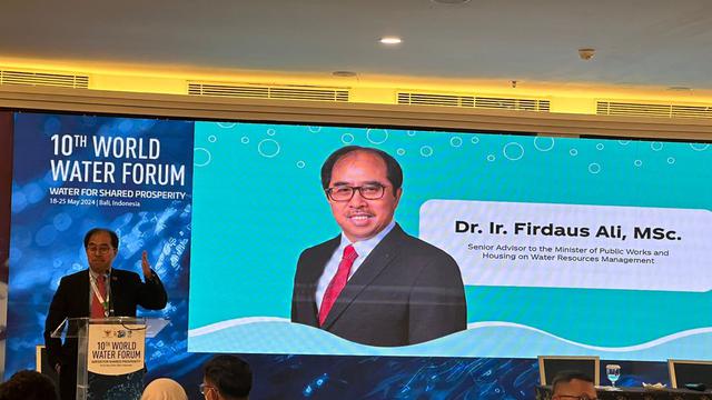 Staf khusus Menteri PUPR Bidang Manajemen Sumber Daya Air, Firdaus Ali.