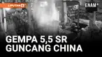 GEMPA BERKEKUATAN 5,5 SKALA RICHTER GUNCANG XIZANG CHINA, TIDAK ADA KORBAN JIWA