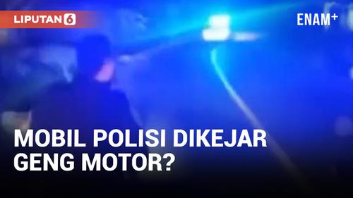 VIDEO: Fakta Video Mobil Polisi Dikejar Geng Motor di Bengkulu