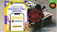 Cek fakta PT Jasa Marga bagikan saldo e-toll Rp 500 ribu