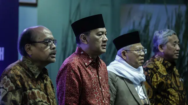BI menyepakati komitmen pengembangan ekonomi syariah di Indonesia dengan tiga lembaga, yaitu Majelis Ulama Indonesia (MUI), Badan Wakaf Indonesia, dan Badan Amil Zakat Nasional (Baznas). (Liputan6.com/Faizal Fanani)