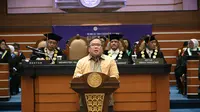 Menristek Bambang Brodjonegoro hadiri Dies Natalis ke-59 di Universitas Airlangga. (Foto: Liputan6.com/Dian Kurniawan)