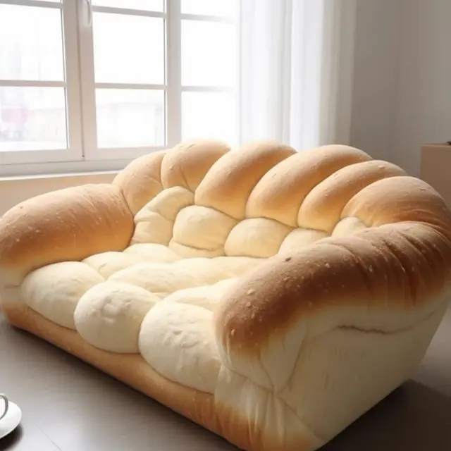 6 Desain Sofa Bentuk Roti Ini Unik Banget, Jadi Ingin Makan