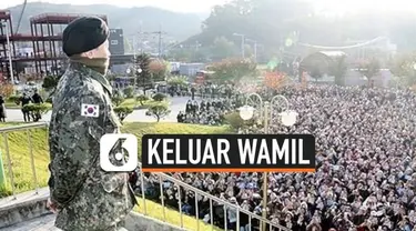 Setelah selesai menjalani wajib militer, G-Dragon resmi keluar hari ini, Sabtu (26/10/2019). GD pun ditunggu oleh 3.000 penggemar di luar gedung.