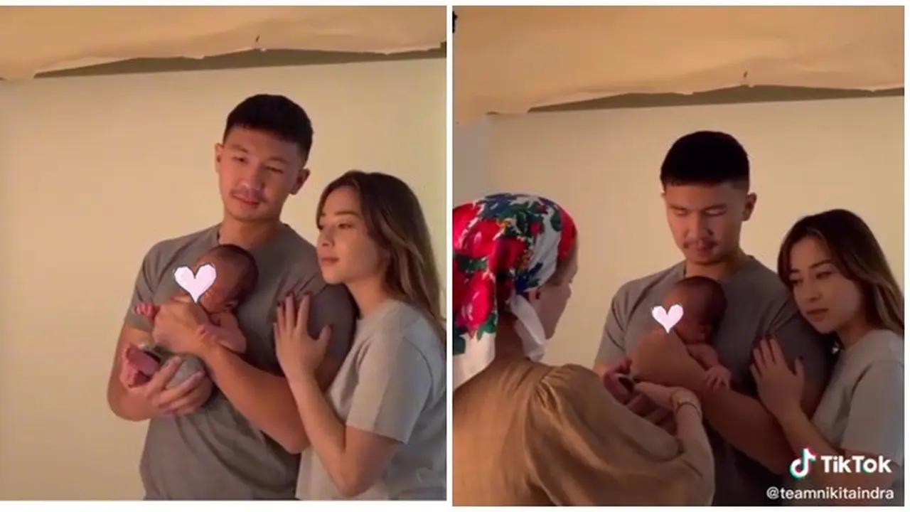 6 Pemotretan Nikita Willy dan Indra Bareng Baby Izz, Outfit Sederhana Tuai Pujian