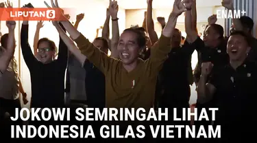 Hasil Laga Timnas Indonesia VS Vietnam Disambut Meriah Presiden Jokowi