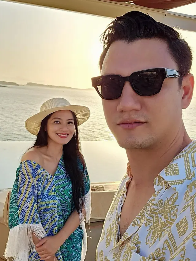 Titi Kamal bareng Christian Sugiono liburan (Instagram/titi_kamall)