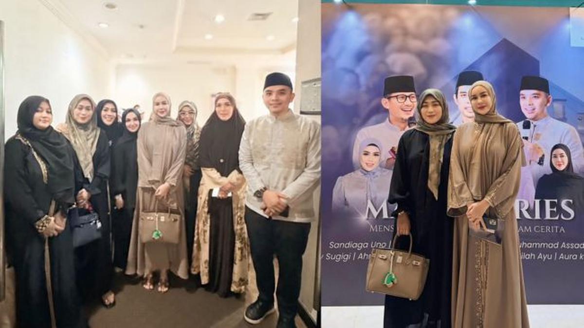 4 Potret Aura Kasih Tampil Berhijab Hadiri Acara Kajian, Cantiknya Mencuri Pandangan