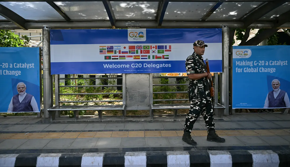 Begitu juga pimpinan PBB, Dana Moneter Internasional, Bank Dunia, Organisasi Perdagangan Dunia, dan Organisasi Kesehatan Dunia juga akan hadir. (Money SHARMA / AFP)
