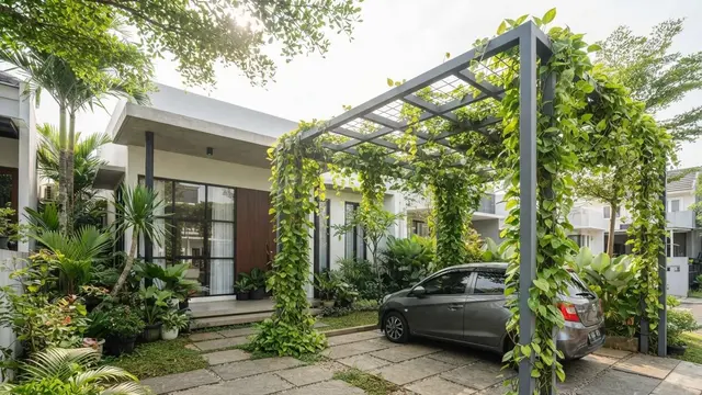 Model Carport Minimalis yang Tidak Terlihat Seperti Area Parkir