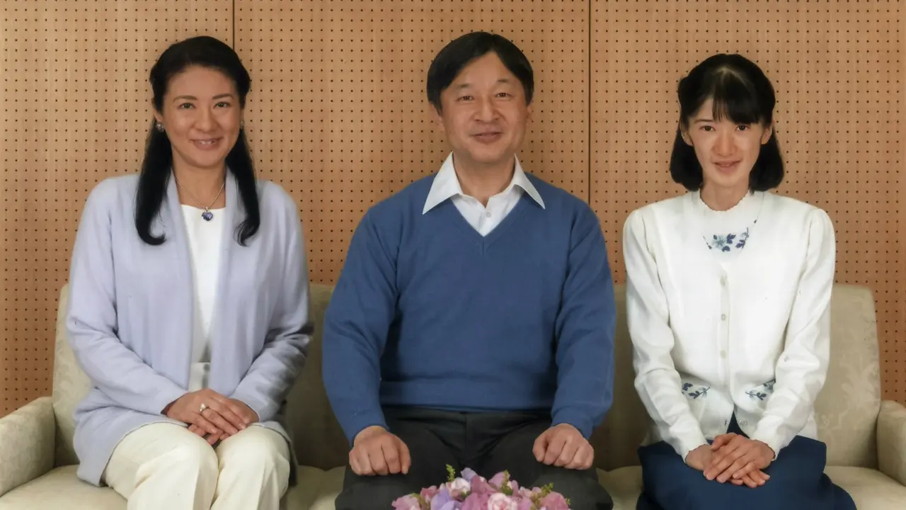 Pangeran Naruhito bersama dengan Putri Masako dan Putri Aiko dalam foto keluarga putra mahkota terbaru 