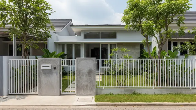 Desain Pagar Beton Ekspos dan Besi yang Sedang Tren pada Rumah Modern 2026/Gemini AI