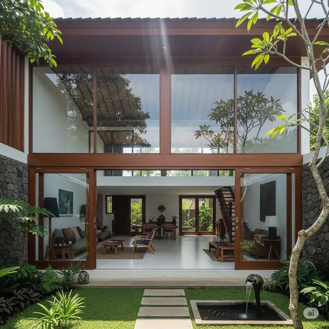 Model Rumah Sederhana Tapi Indah di Desa. Foto: Gemini