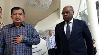 Wakil Presiden Jusuf Kalla menerima kunjungan Wakil Perdana Menteri Kongo Leonard She Okitundu Lundula (Merdeka.com/Intan Umbari )