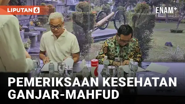VIDEO: Ganjar Pranowo-Mahfud MD Jalani Pemeriksaan Kesehatan