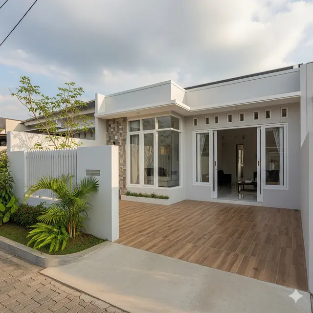 Model Rumah 7x12 Modern 2025 Low Budget untuk Keluarga Muda. Gemini