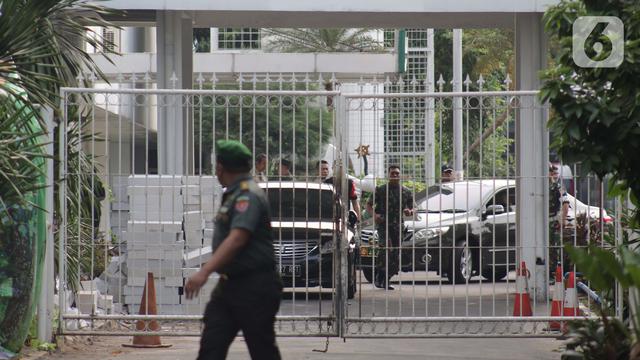 Suasana RSPAD Saat Menko Polhukam Wiranto Tiba