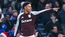 Watkins mencetak dua gol krusial pada menit ke-63 dan ke-84 yang membawa Aston Villa meraih kemenangan penting. (AFP/Glyn Kirk)