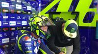 Pembalap Movistar Yamaha, Valentino Rossi akan memulai balapan MotoGP Jerman 2018 dari urutan keenam. (Twitter/Yamaha MotoGP)