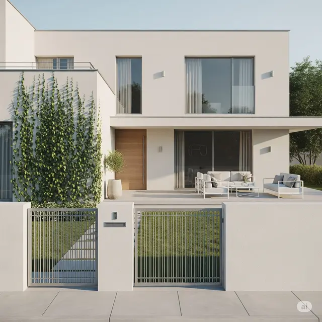 Desain Depan Rumah Sederhana Tapi Mewah. Foto: Gemini