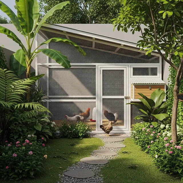 9 Desain Kandang Ayam Estetik Menyatu dengan Taman Rumah, Harmoni Fungsional dan Keindahan