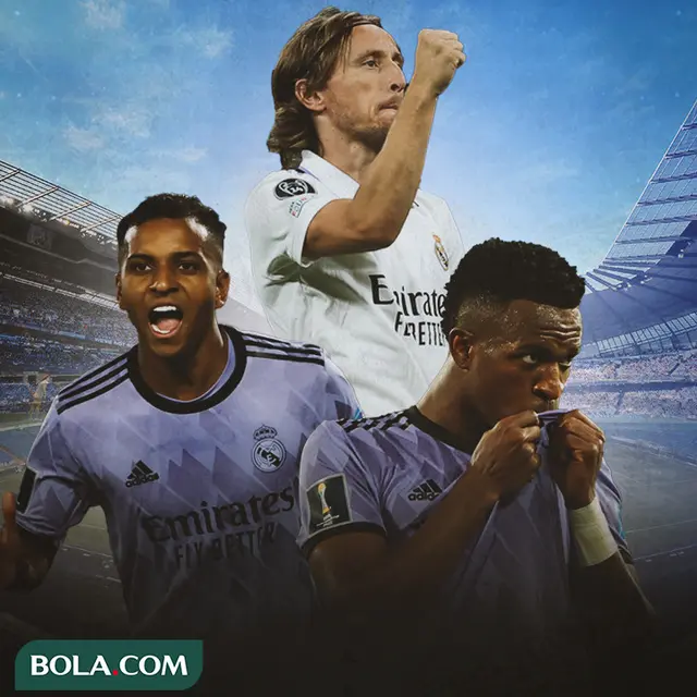 Real Madrid - Vinicius Junior, Rodrygo, Luka Modric
