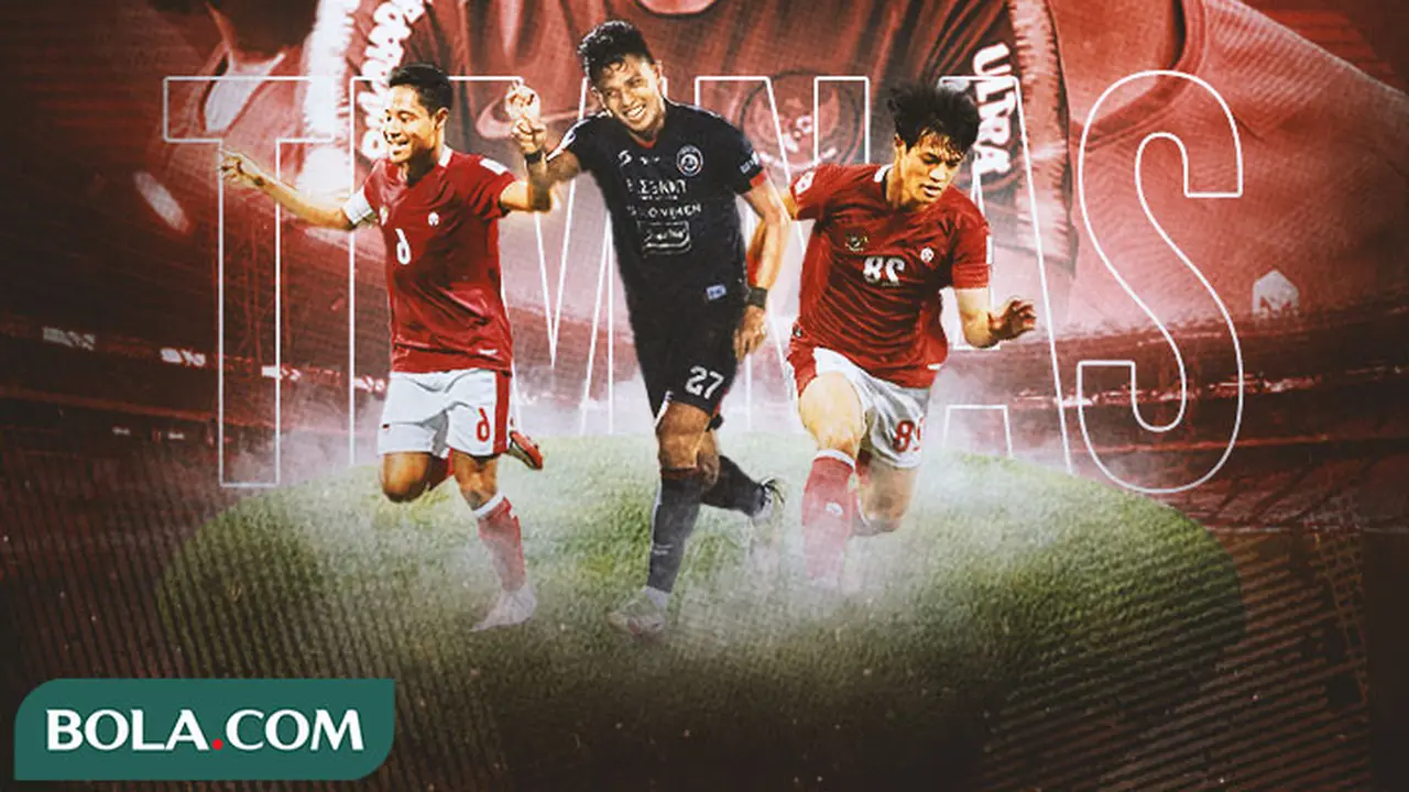 Timnas Indonesia - Ilustrasi Dedik Setiawan, Evan Dimas, Alfeandra Dewangga