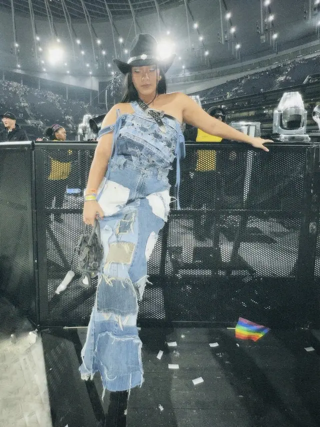 Penampilan Tara Basro saat konser Beyonce, credit: (@tarabasro)