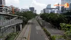 Libur panjang Hari Raya Nyepi membuat sejumlah ruas jalanan di Jakarta lengang bahkan cenderung sepi (Liputan6.com/Johan Tallo)