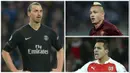 Kabar transfer terkini, Jumat (15/4/2016), diwarnai niat Zlatan Ibrahimovic ke Liga Inggris dan keinginan Chelsea mendatangkan gelandang keturunan Indonesia yang kini merumput di AS Roma, Radja Nainggolan. (AFP)