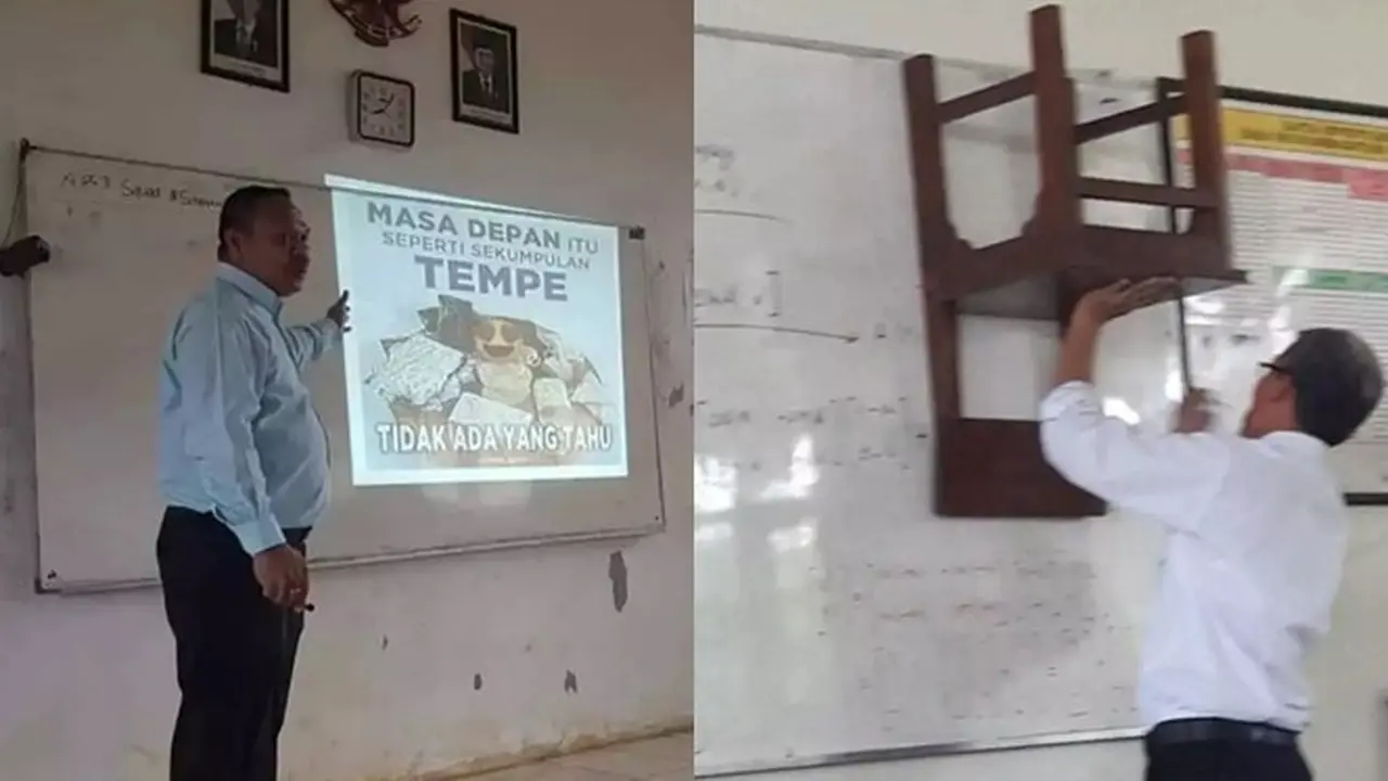 6 Tingkah Guru Cowok Saat Mengajar Ini Bikin Tepuk Jidat
