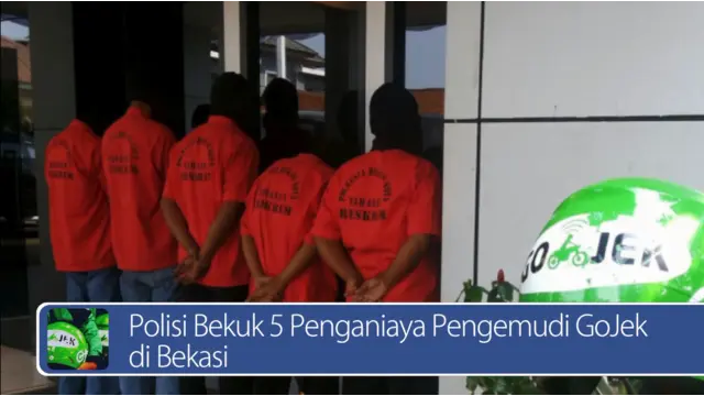 #DailyTopNews : Polisi Bekuk 5 Penganiaya Pengemudi GoJek di Bekasi