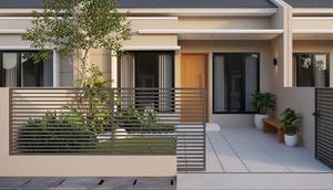 Model Pagar Rumah Kecil Depan Teras/AI
