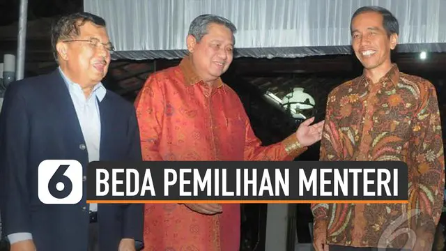 Calon menteri periode 2019-2024 dipanggil ke istana negara (21/10/19). Terdapat perbedaan cara presiden dalam melakukan pemilihan menteri-menterinya.