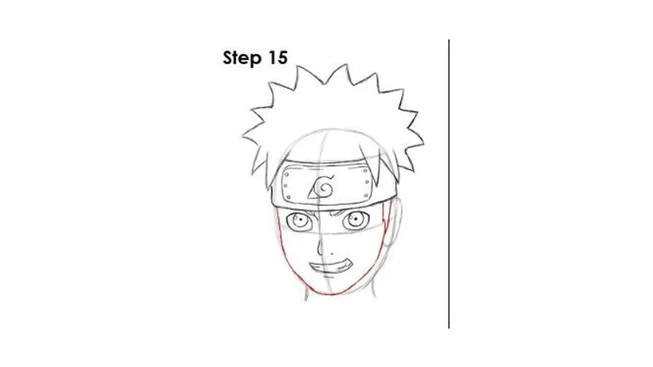 cara menggambar naruto