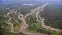 Anda pernah melihat sungai Amazon di Brasil yang panjang, berliku, berwarna cokelat, dan disisi sampingnya terdapat hutan yang lebat?