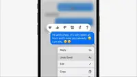 Messages adalah salah satu aplikasu yang mendapatkan peningkatan di iOS 16. (Doc: Apple)