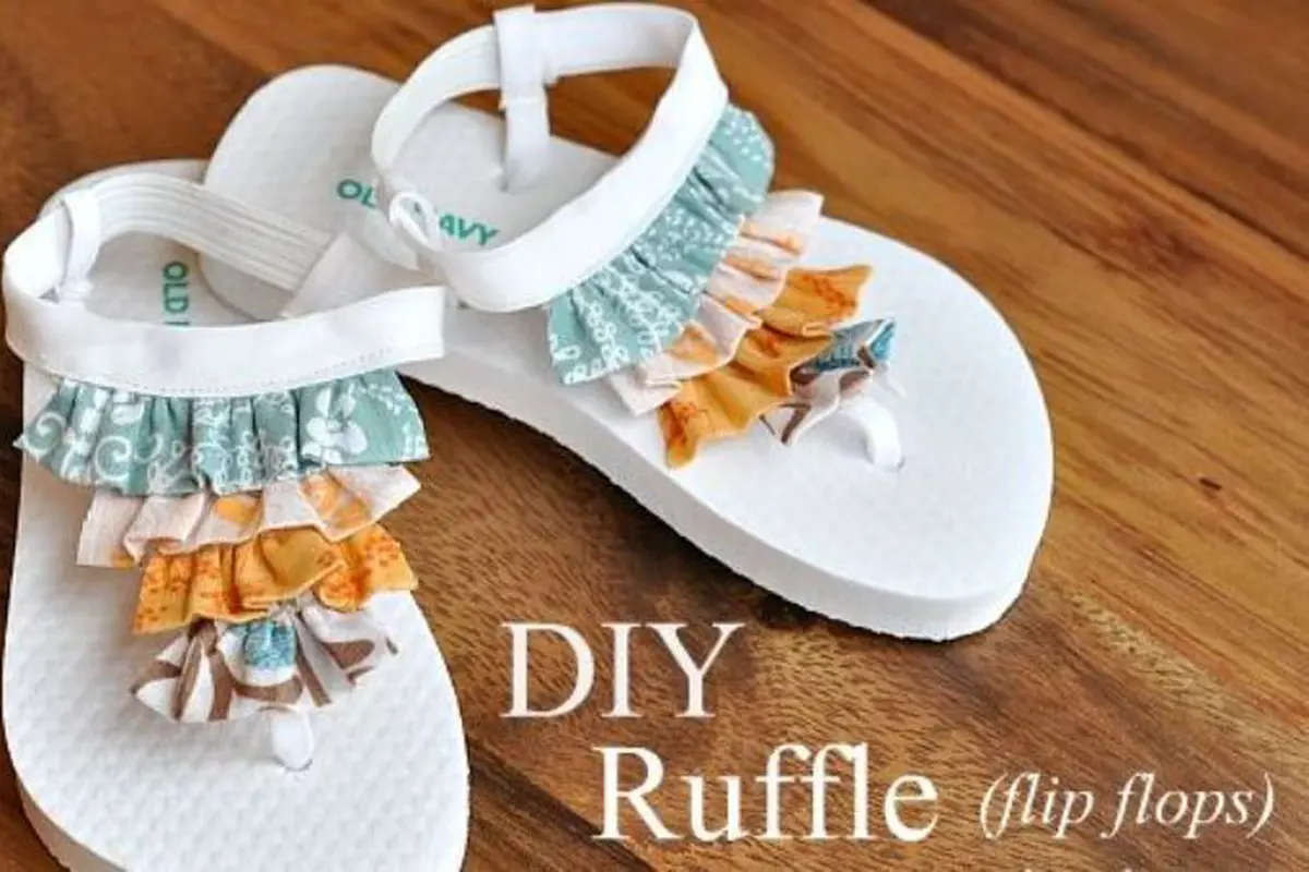 Langkah Mudah Bikin Sandal Ruffles yang Imut dan Kece