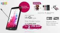 Pre Order LG G3 Stylus Telah Dibuka, Harga Khusus untuk Lakuponers Hanya Rp 2 Jutaan. 