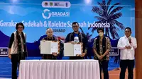 Danone-AQUA menandatangani nota kesepahaman (MoU) dalam mendukung program Gerakan Sedekah dan Kolekte Sampah Indonesia (GRADASI)
