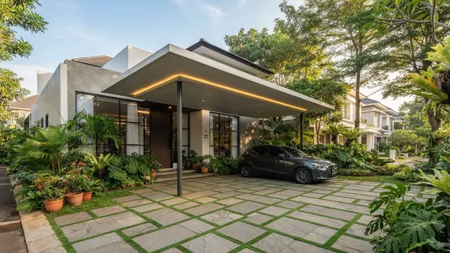 Model Carport Minimalis yang Tidak Terlihat Seperti Area Parkir