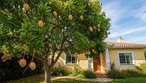 Ilustrasi pohon mangga. [Foto: Gemini]