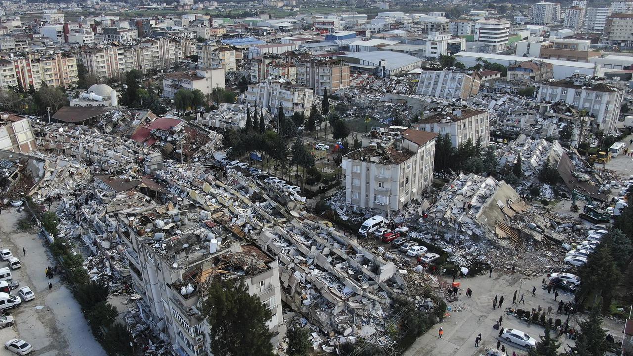 Foto Udara Kehancuran Kota Hatay Jadi Saksi Dahsyatnya Gempa Turki