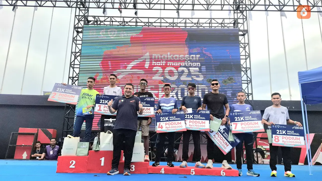 Makassar Half Marathon 2025 sukses digelar (Liputan6.com/Fauzan)