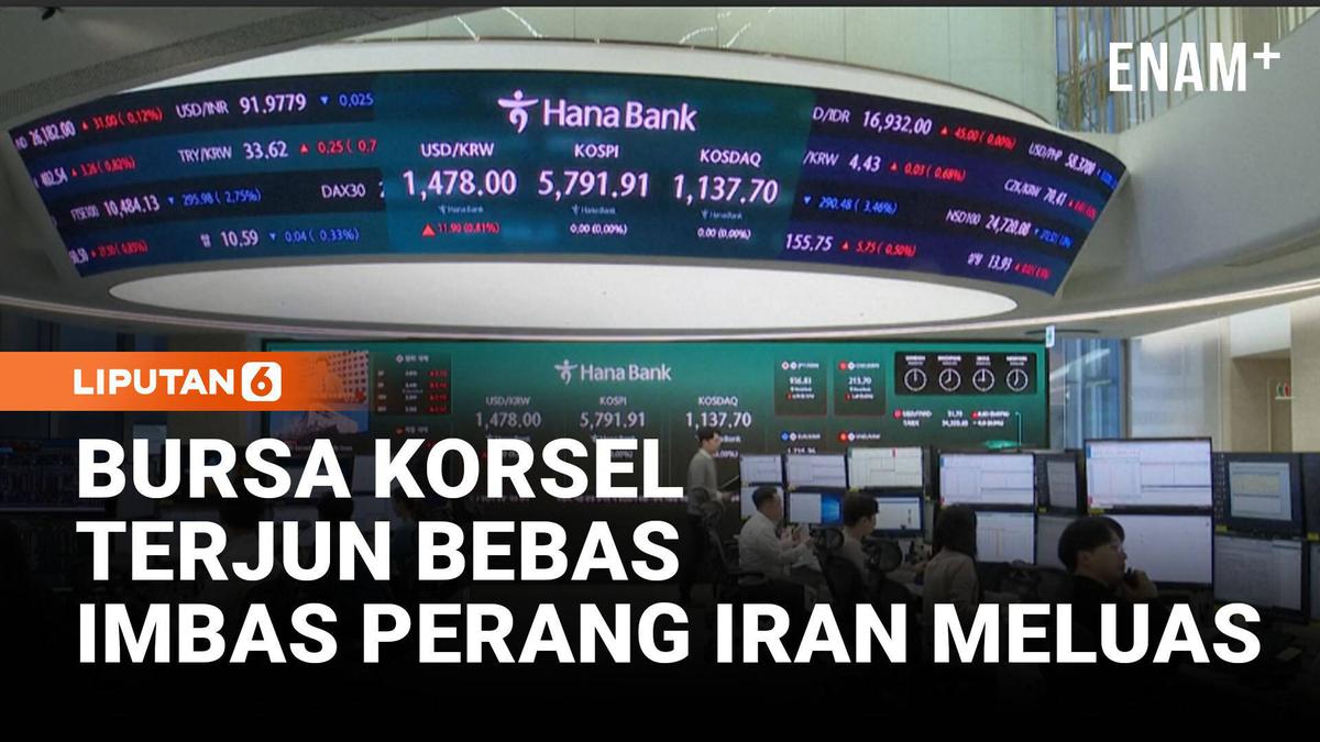 Bursa Korea Selatan Anjlok Imbas Kekhawatiran Perang Iran