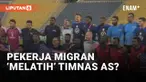 Sebagian pekerja migran di ajang Piala Dunia 2022 Qatar berbahagia bisa mendapat kesempata 'melatih' para pemain timnas Amerika Serikat. Seperti apa ya keseruannya?