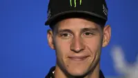 Pembalap Yamaha di MotoGP Argentina, Fabio Quartararo. (JUAN MABROMATA / AFP)