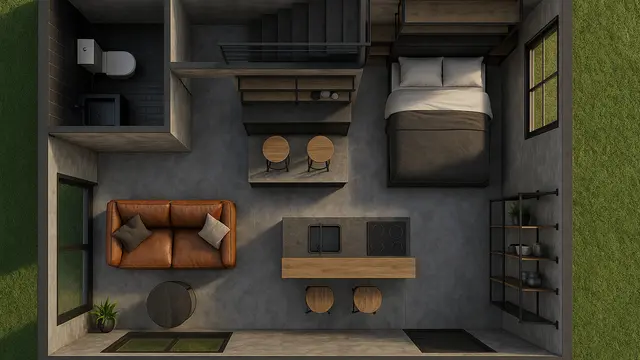 Tata Desain Rumah Tipe 36 yang Terlihat Luas dan Mewah (Foto: ChatGPT)